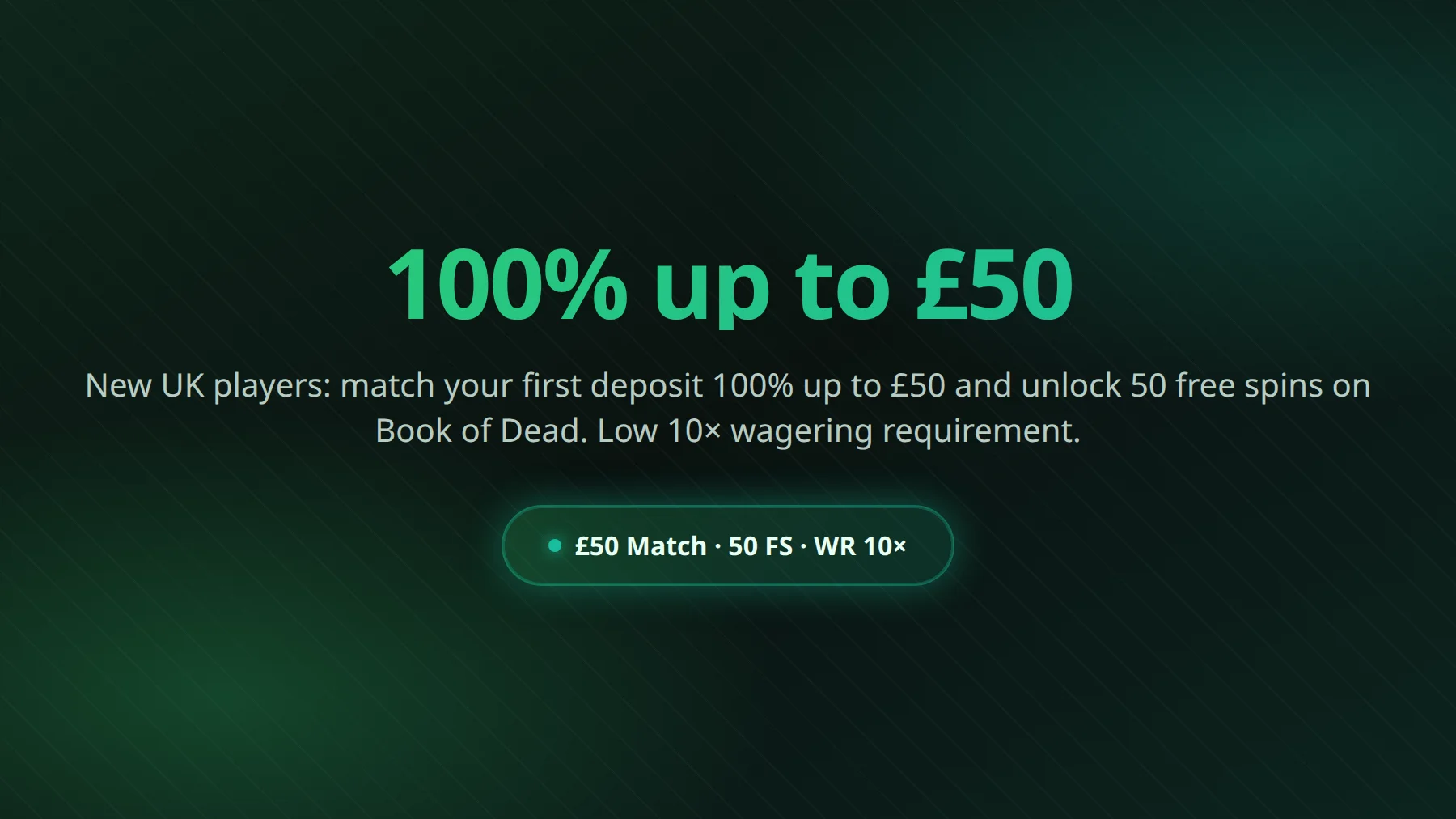Swift Casino welcome bonus and free spins offer overview