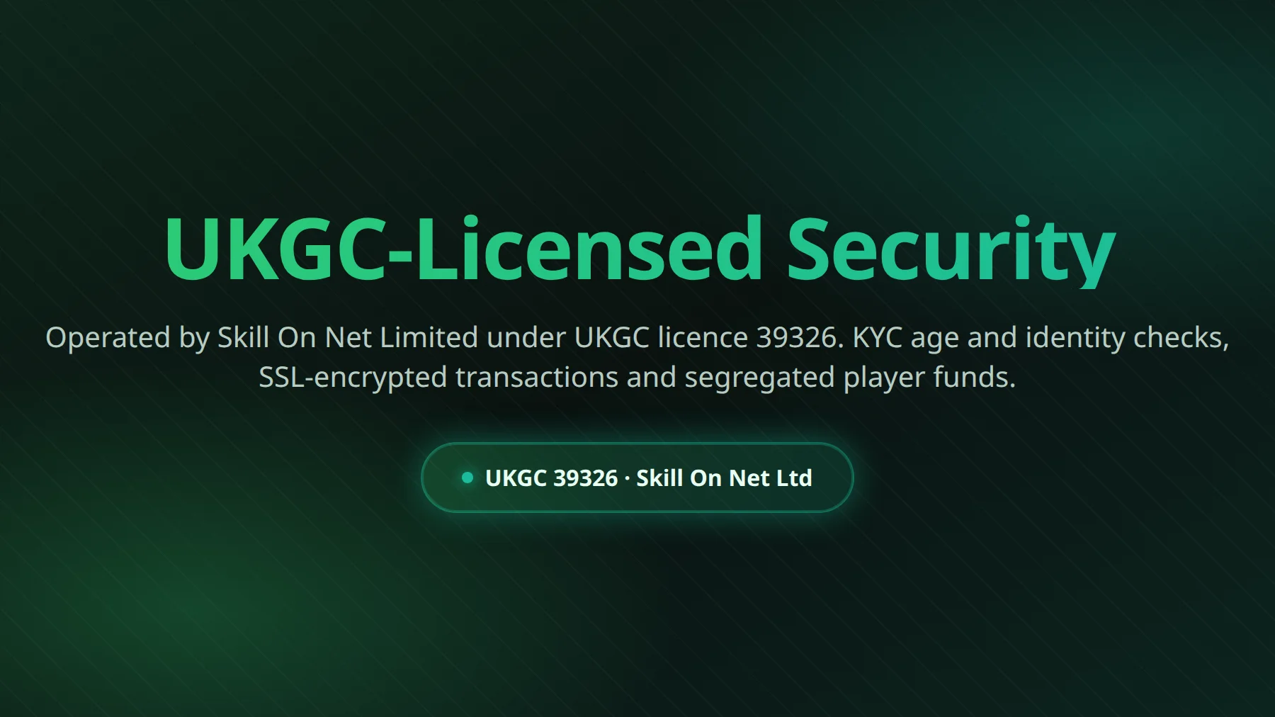 Swift Casino security, UKGC licensing and independent game testing